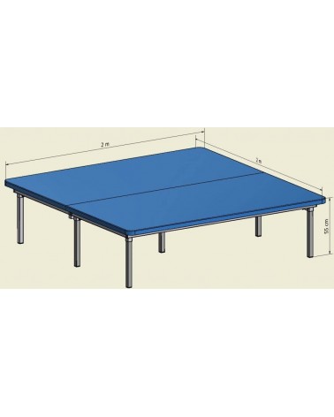 Table Bobath Fixe 2 M x 2 M